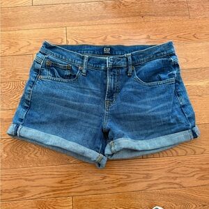 GAP Cuffed Denim Shorts - Medium Blue